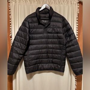 Eddie Bauer pull over puffer 
Black 
Small